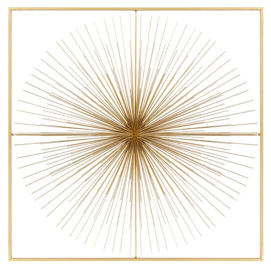 CosmoLiving by Cosmopolitan Gold Iron Modern Wall Décor
